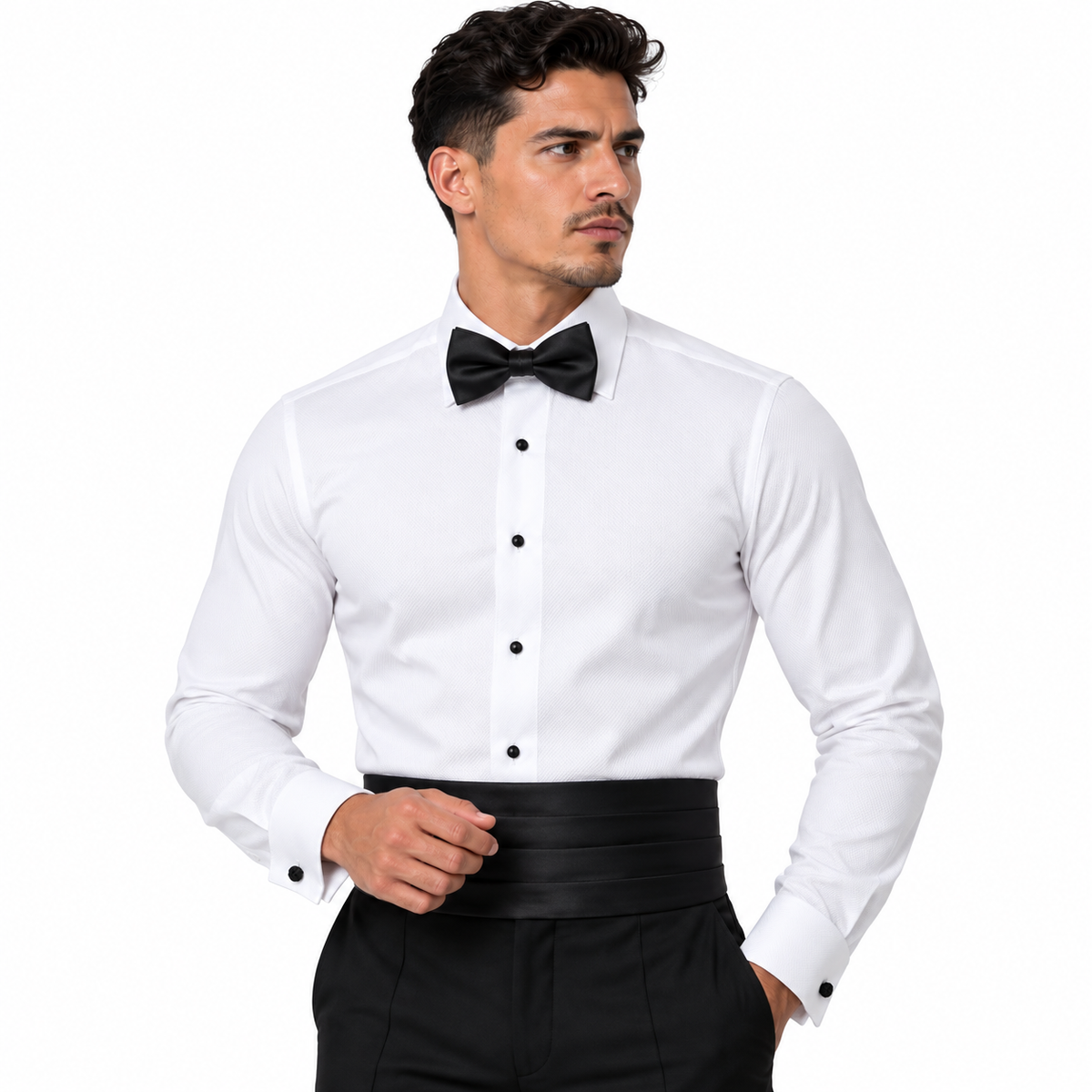 1700SL - MARQUIS FRENCH CUFF SLIM FIT TUXEDO SHIRT