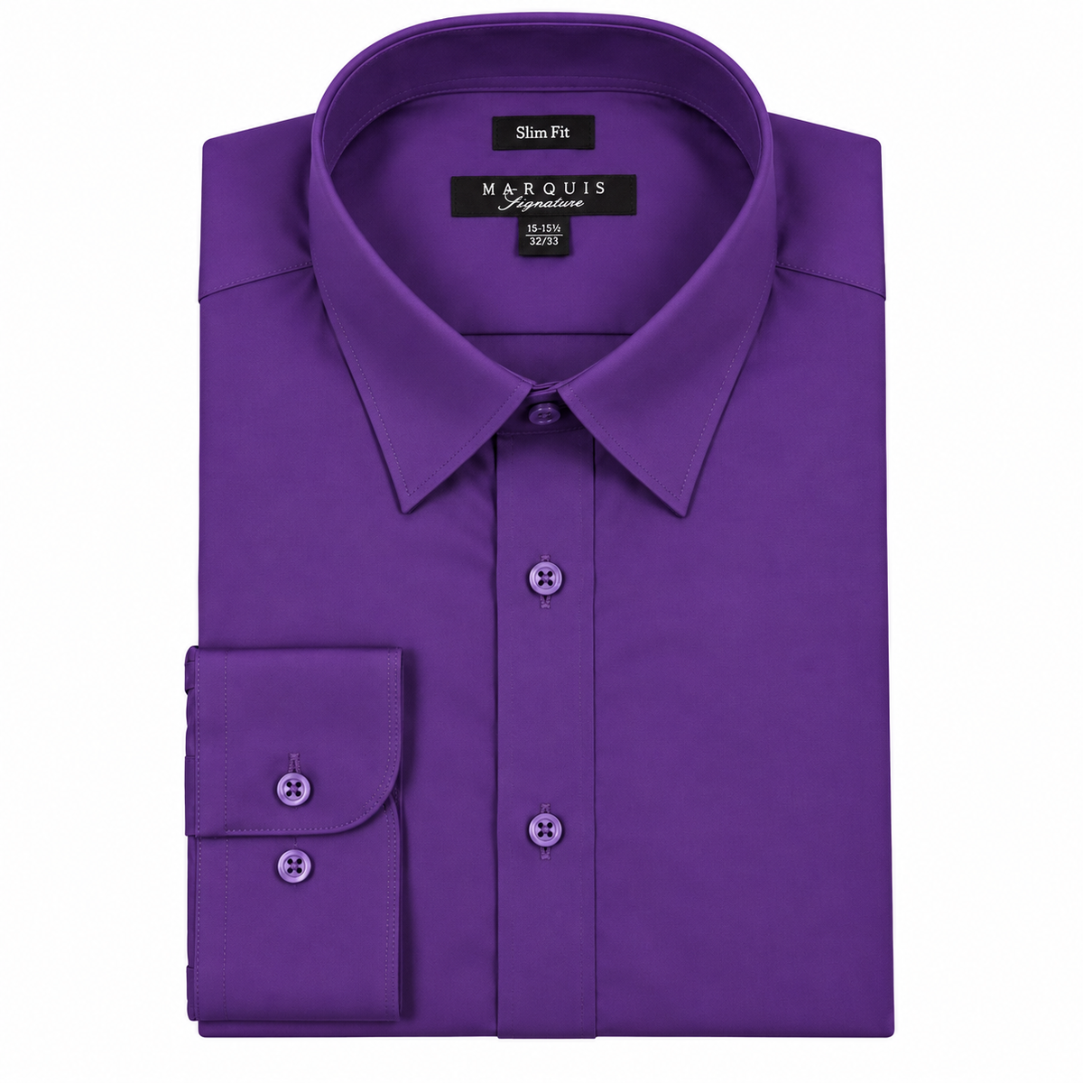 009SL - MARQUIS SOLID COLOR SLIM FIT DRESS SHIRT