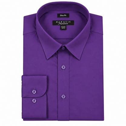 009SL - MARQUIS SOLID COLOR SLIM FIT DRESS SHIRT