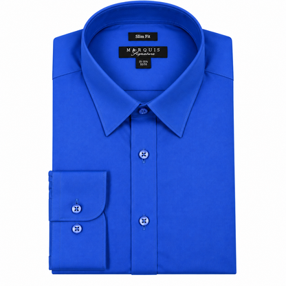 009SL - MARQUIS SOLID COLOR SLIM FIT DRESS SHIRT
