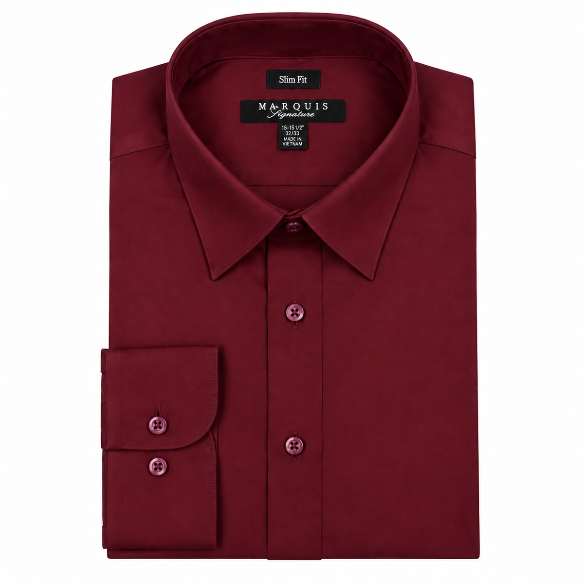 009SL - MARQUIS SOLID COLOR SLIM FIT DRESS SHIRT