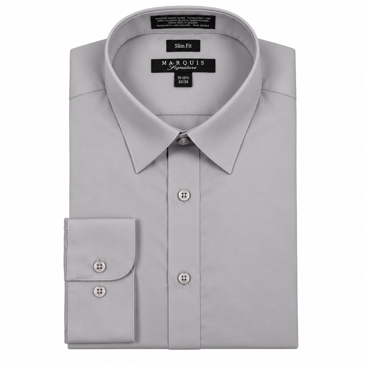 009SL - MARQUIS SOLID COLOR SLIM FIT DRESS SHIRT