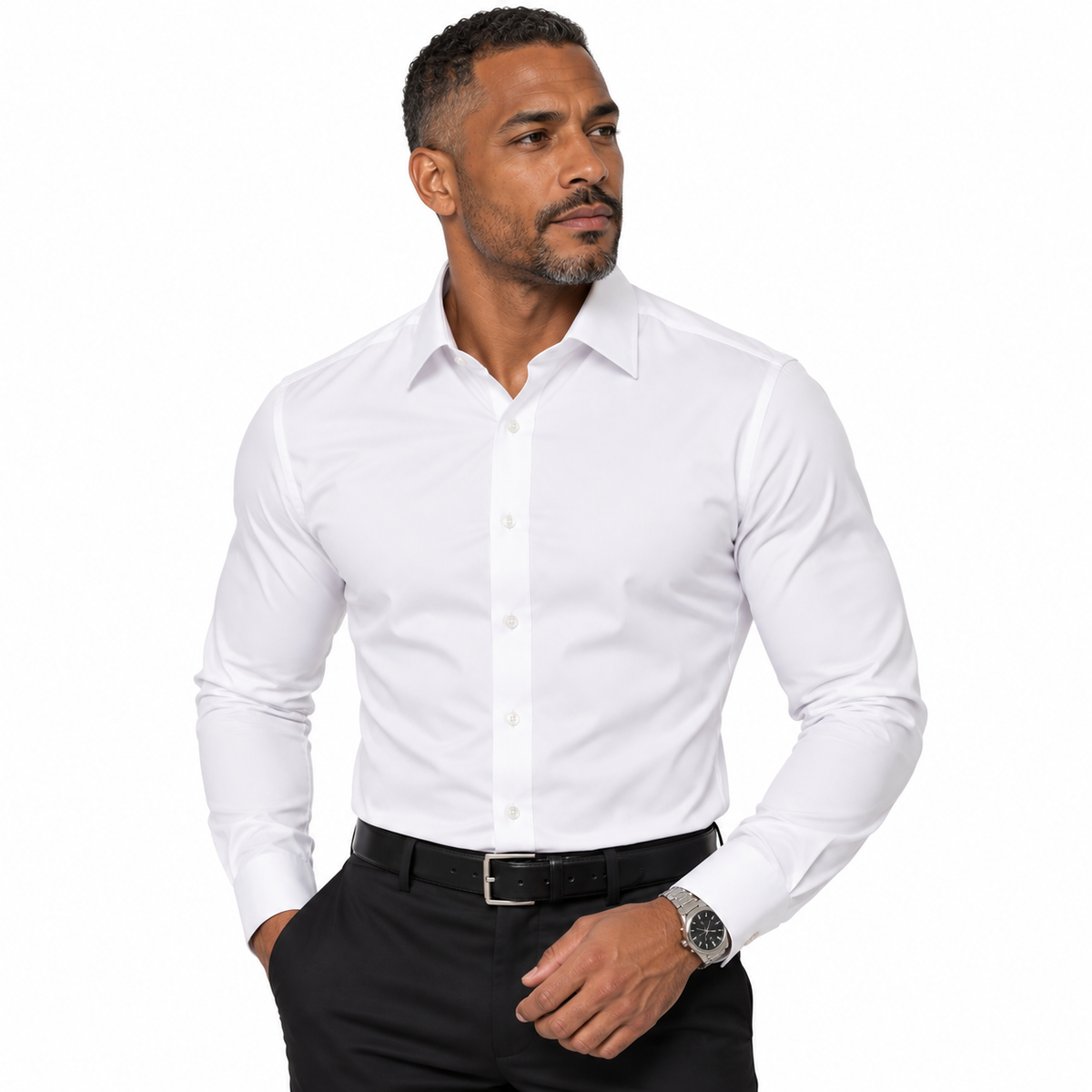 009SL - MARQUIS SOLID COLOR SLIM FIT DRESS SHIRT