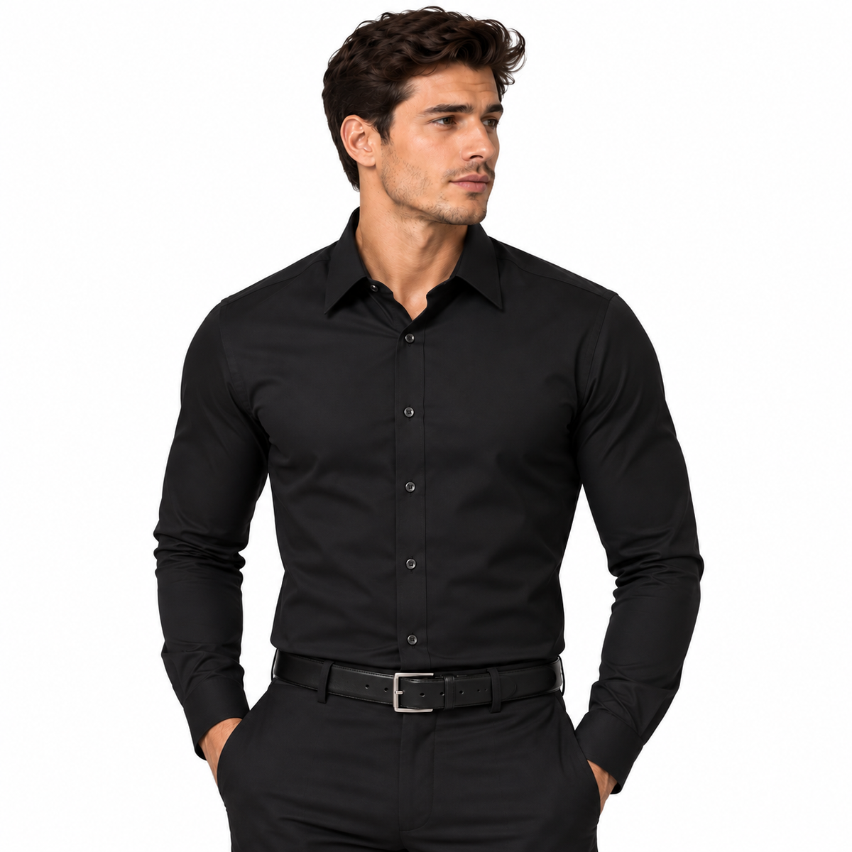 009SL - MARQUIS SOLID COLOR SLIM FIT DRESS SHIRT