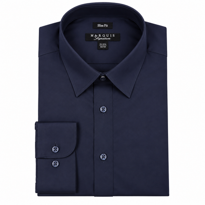 009SL - MARQUIS SOLID COLOR SLIM FIT DRESS SHIRT