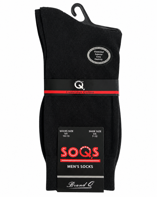SQ100 - SOLID COTTON SOCKS