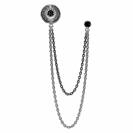 MCBL9 - MEDIUM CHAIN BROOCH LAPELS