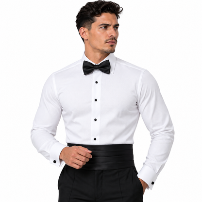 1700SL - MARQUIS FRENCH CUFF SLIM FIT TUXEDO SHIRT