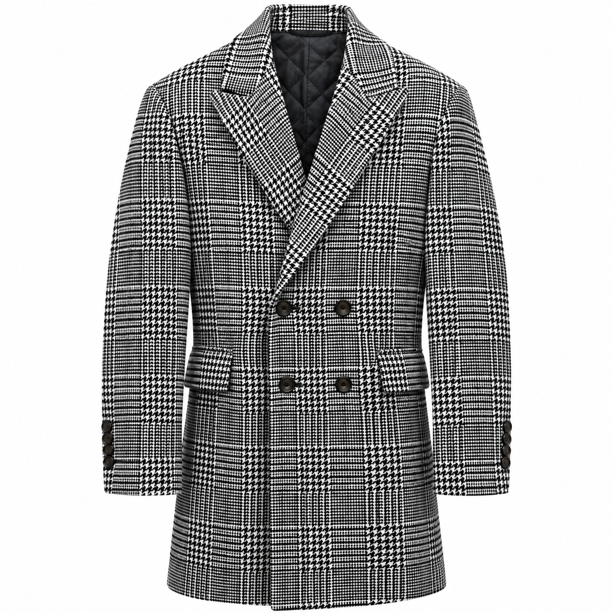 MW2303 DE-NIKO SLIM FIT DOUBLE-BREASTED WOOL BLEND COAT