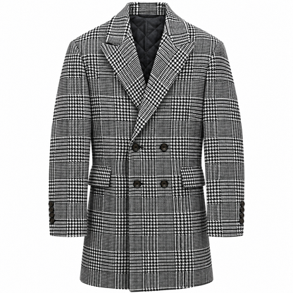 MW2303 DE-NIKO SLIM FIT DOUBLE-BREASTED WOOL BLEND COAT