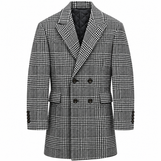 MW2303 DE-NIKO SLIM FIT DOUBLE-BREASTED WOOL BLEND COAT
