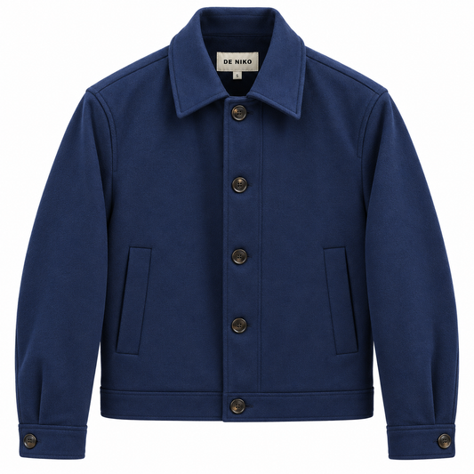 MW7125 DE-NIKO SLIM FIT CROPPED WOOL-BLED JACKET