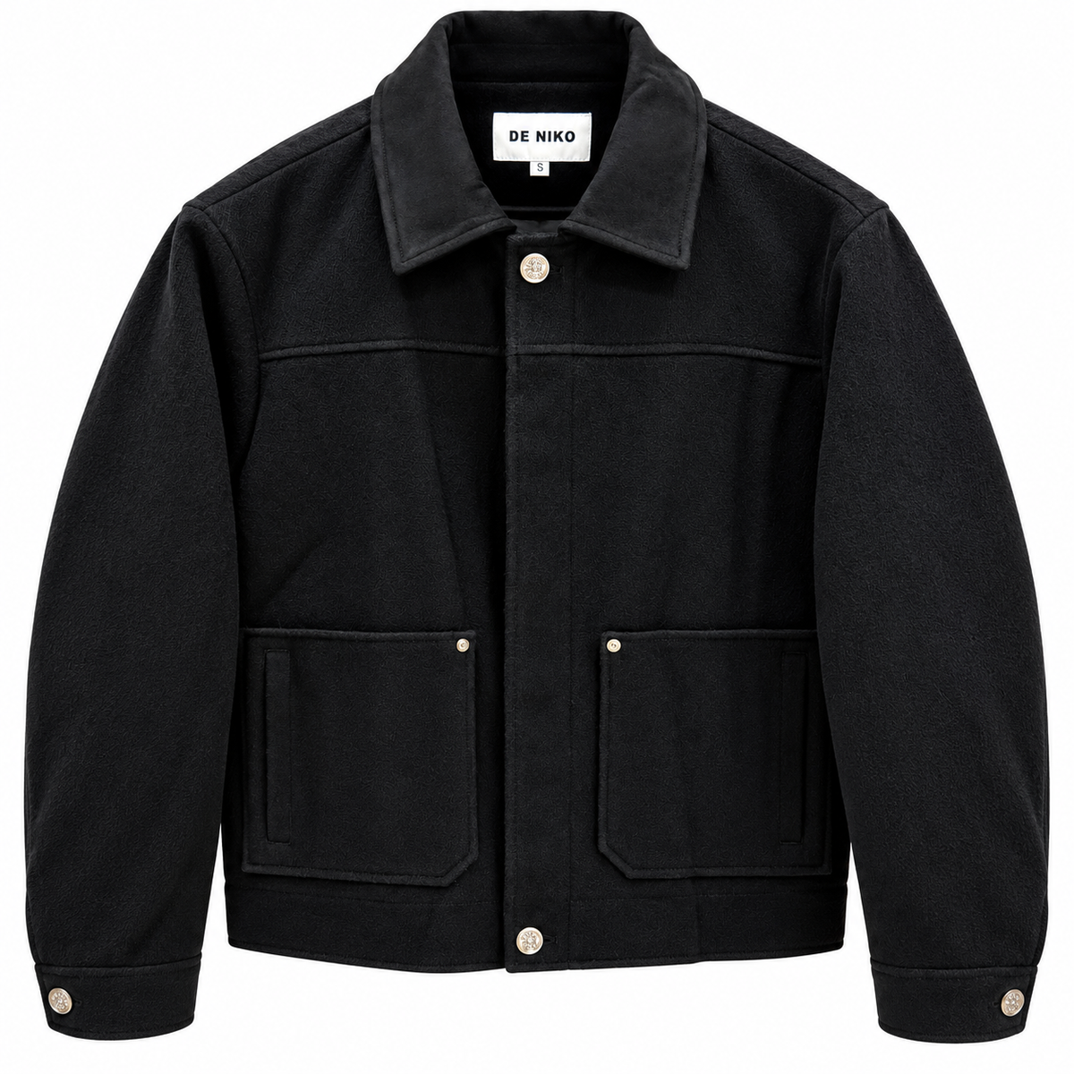 MW7123 DE-NIKO SLIM FIT CROPPED WOOL-BLEND JACKET