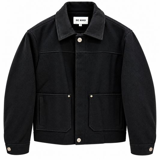 MW7123 DE-NIKO SLIM FIT CROPPED WOOL-BLEND JACKET