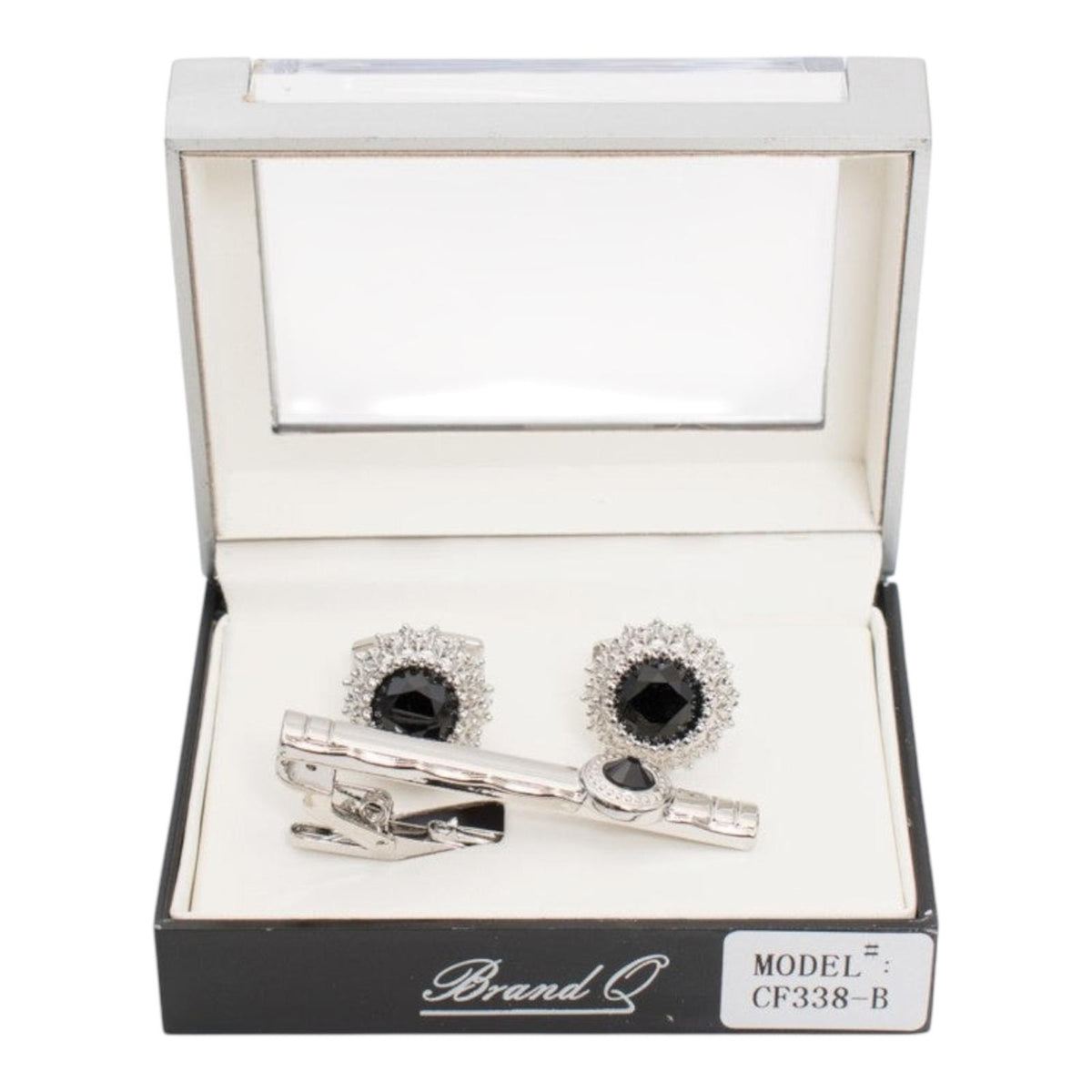 CF338 - CUFFLINKS & STANDARD TIE CLIP