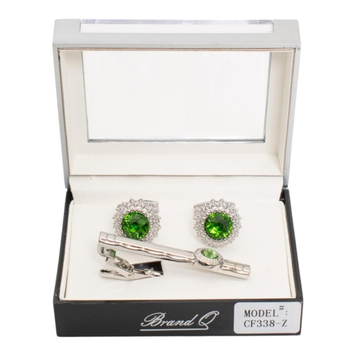 CF338 - CUFFLINKS & STANDARD TIE CLIP