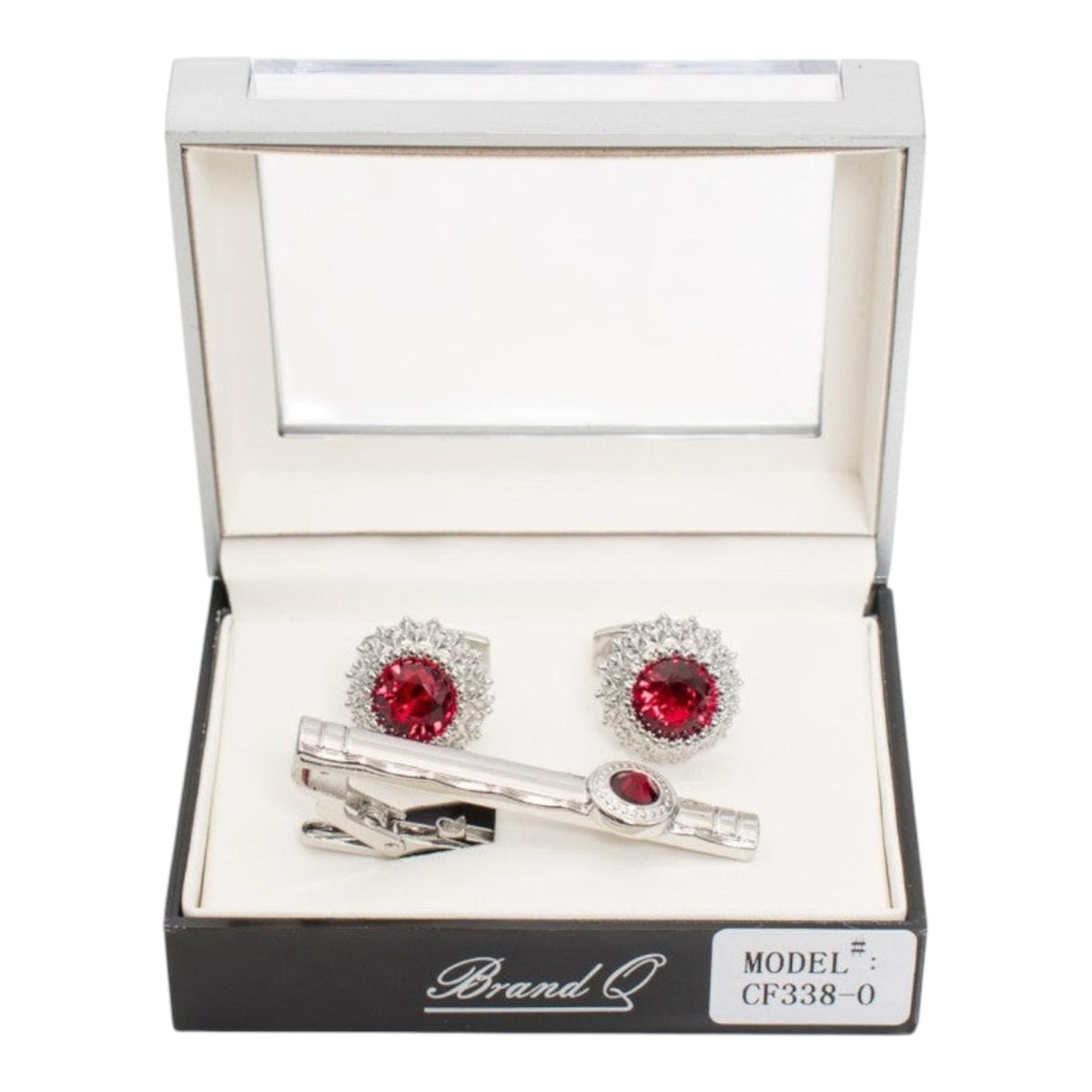 CF338 - CUFFLINKS & STANDARD TIE CLIP