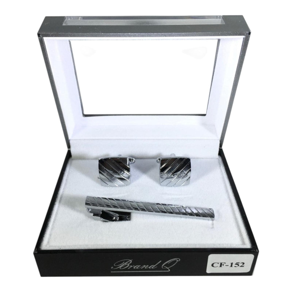 CF152 - CUFFLINKS & STANDARD TIE CLIP