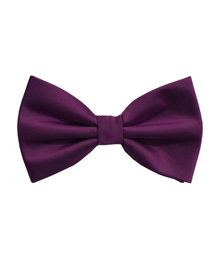 BT100 - SOLID PRE-TIED BOW TIES & HANKIES
