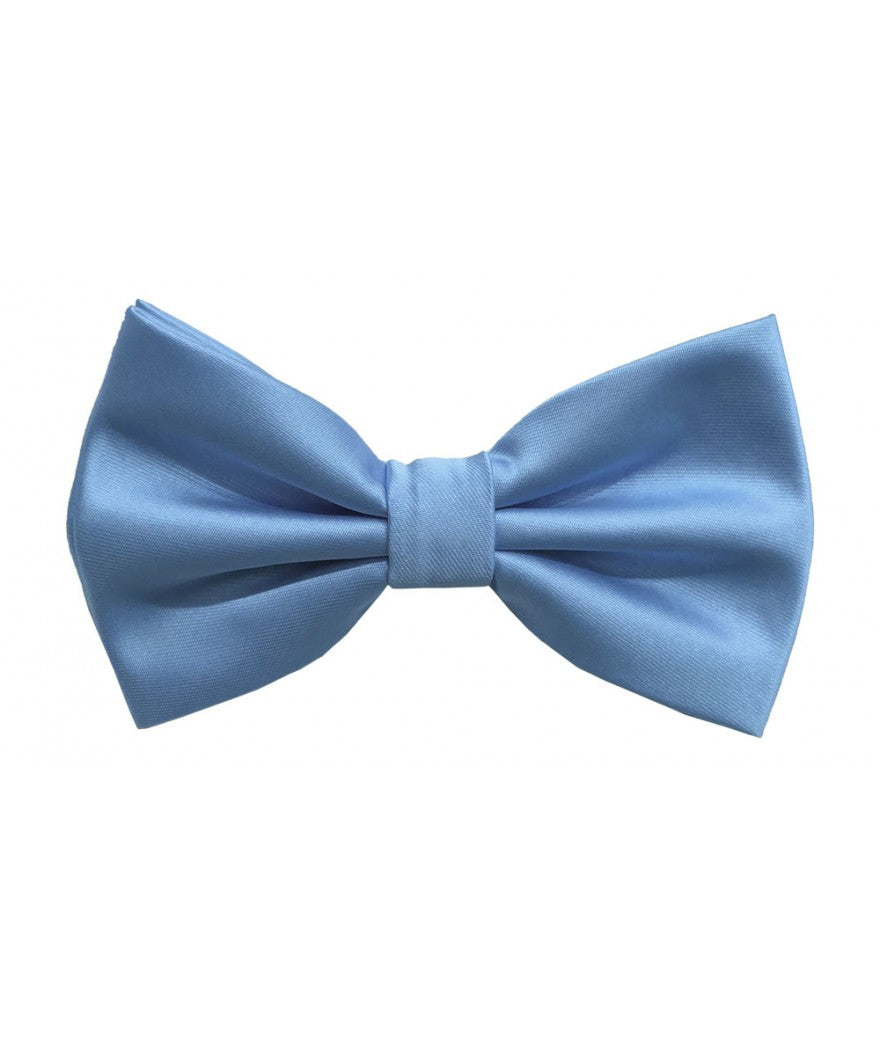 BT100 - SOLID PRE-TIED BOW TIES & HANKIES