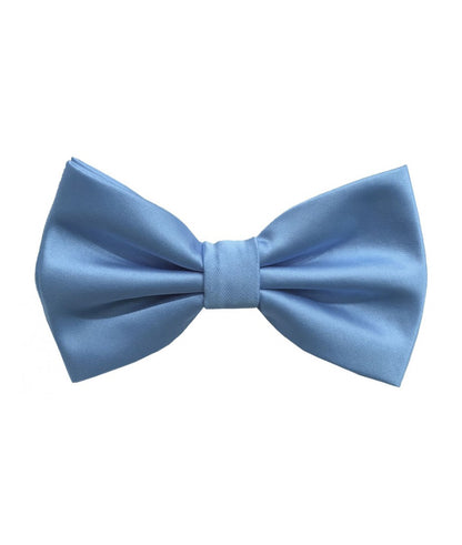 BT100 - SOLID PRE-TIED BOW TIES & HANKIES