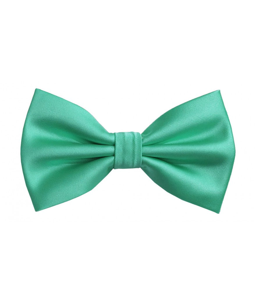 BT100 - SOLID PRE-TIED BOW TIES & HANKIES