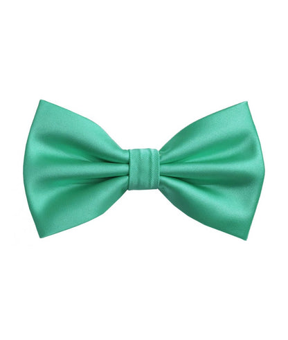 BT100 - SOLID PRE-TIED BOW TIES & HANKIES