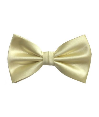 BT100 - SOLID PRE-TIED BOW TIES & HANKIES