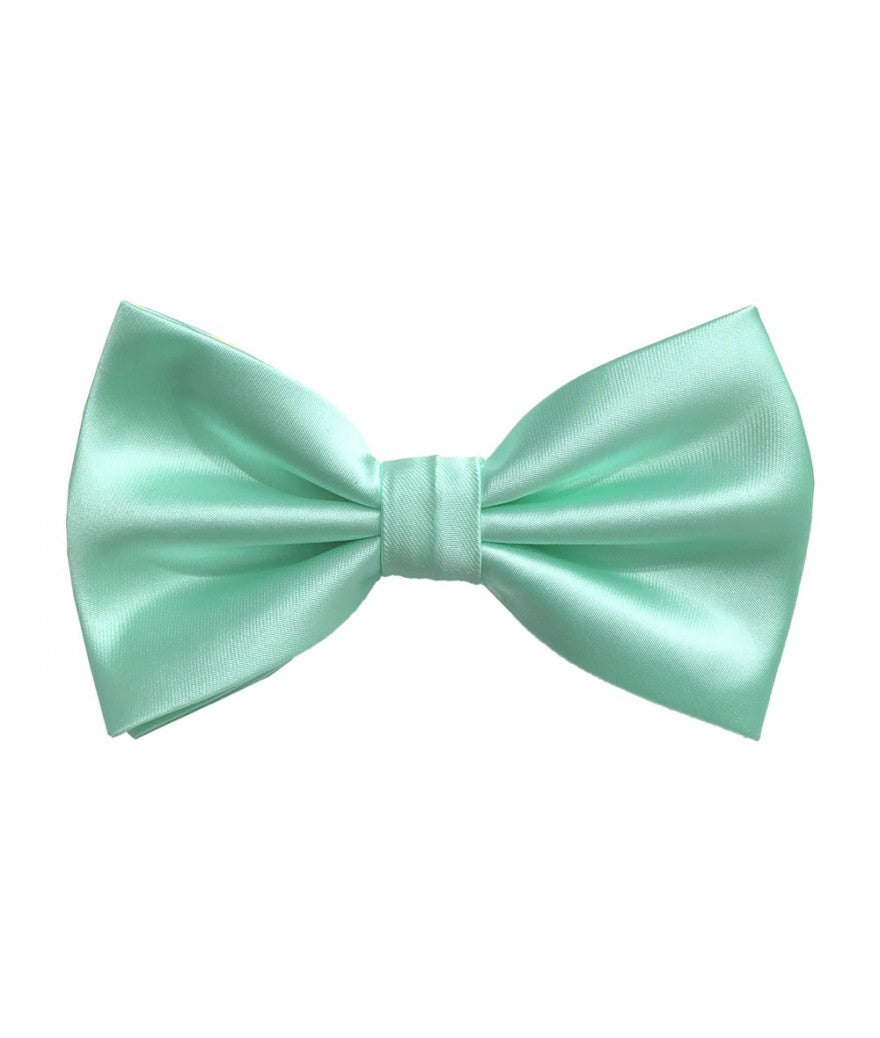 BT100 - SOLID PRE-TIED BOW TIES & HANKIES