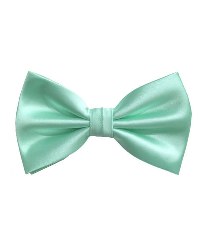 BT100 - SOLID PRE-TIED BOW TIES & HANKIES