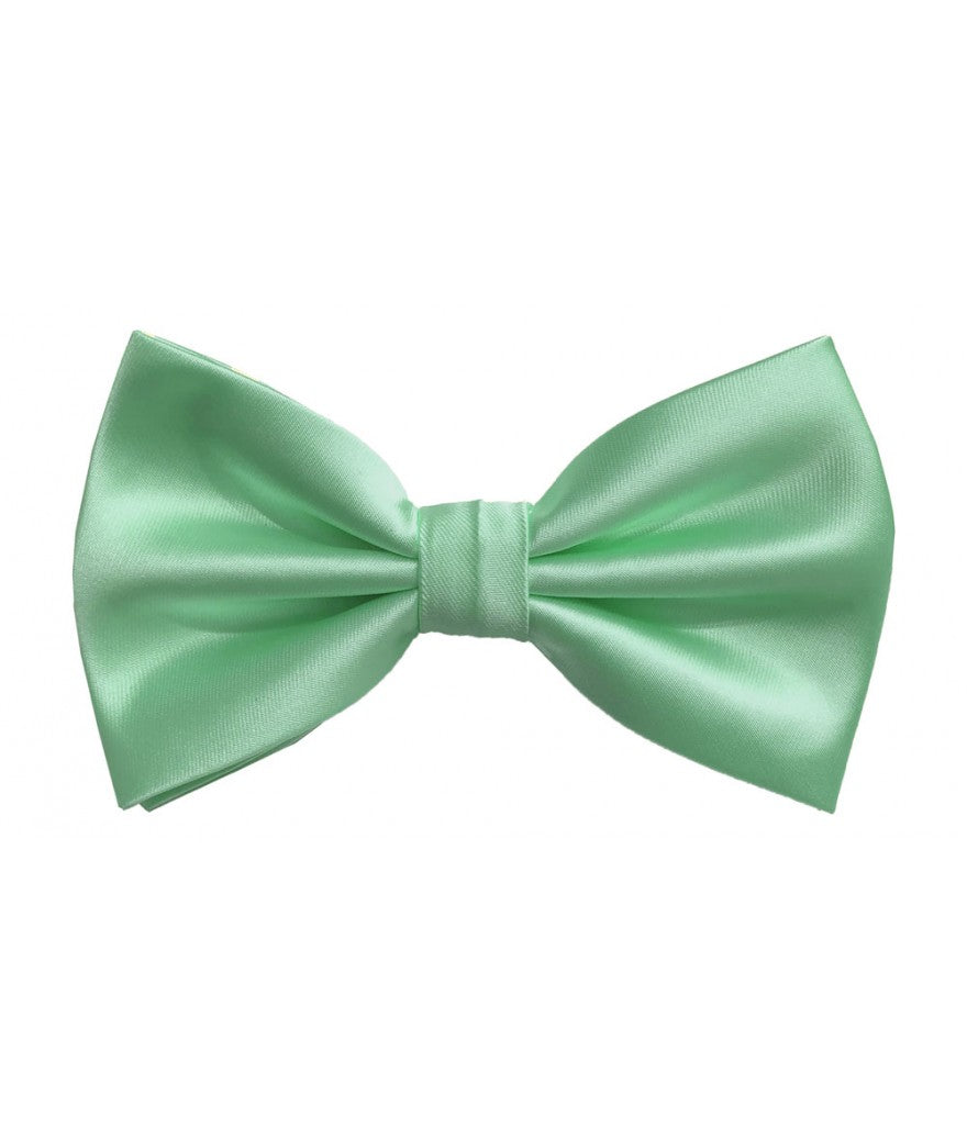 BT100 - SOLID PRE-TIED BOW TIES & HANKIES