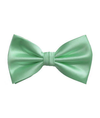 BT100 - SOLID PRE-TIED BOW TIES & HANKIES